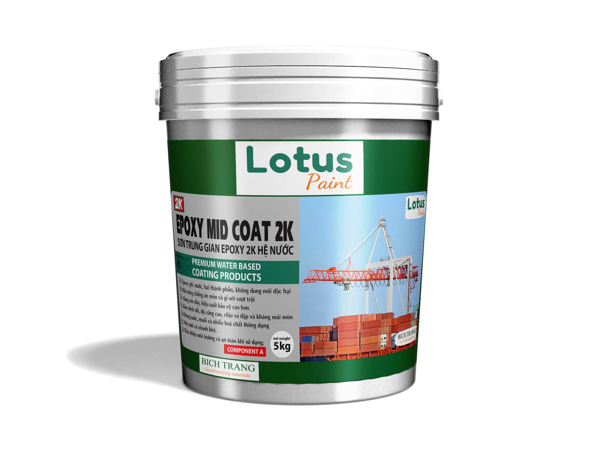 SƠN TRUNG GIAN EPOXY 2K HỆ NƯỚC - EPOXY MID COAT 2K