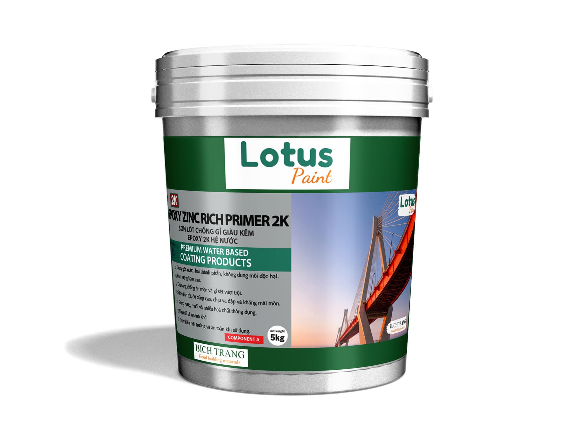 SƠN LÓT CHỐNG GỈ GIÀU KẼM EPOXY 2K HỆ NƯỚC - EPOXY ZINC RICH PRIMER 2K