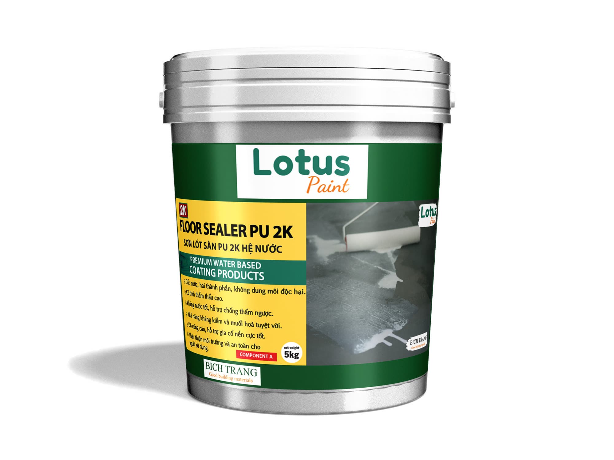 SƠN LÓT SÀN PU 2K HỆ NƯỚC - FLOOR SEALER PU 2K