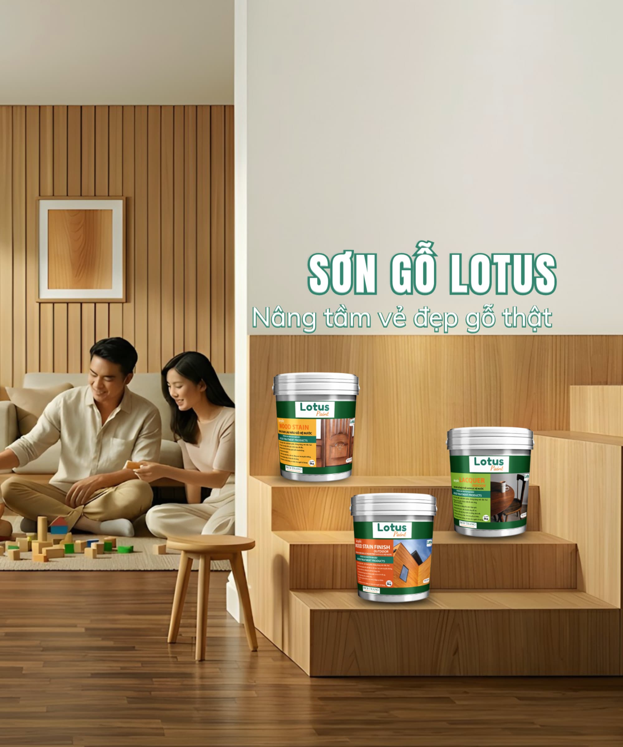 sơn gỗ hệ nước